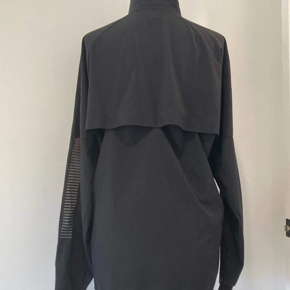 Adidas Running Black Windbreaker Jacket, Size Large - Picture 3 of 7